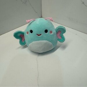 Squishmallow Reina the butterfly Micromallow 2.5” teal green pink plush 2020